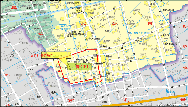 御桥垃圾焚烧发电厂是在哪条路上的?