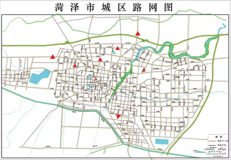 菏泽市规划局关于部分城市道路调整的批前公示