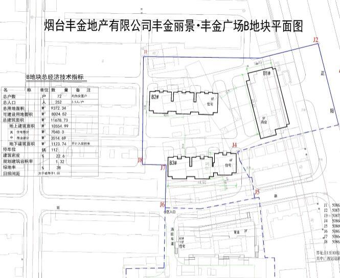 丰金广场b地块平面图地块于今年3月由烟台丰金地产有限公司底价摘得,a