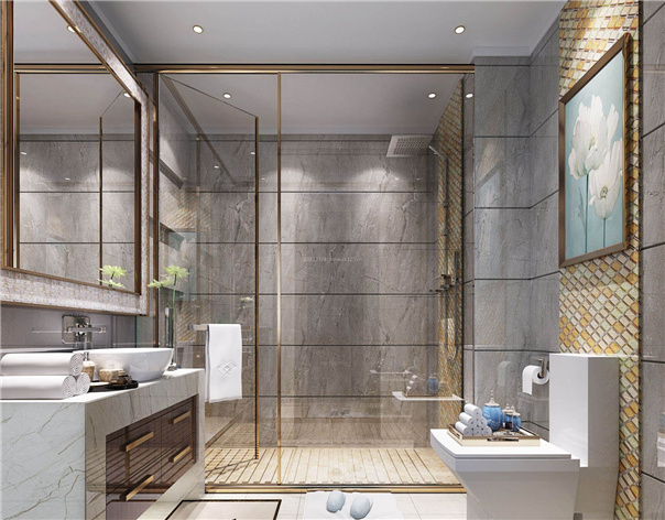 成都精品酒店浴室门装修效果图片欣赏-水木源创设计