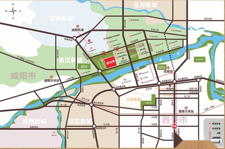 交通状况:自驾 或 乘坐西安--咸阳的公交车 推荐理由:纺织城