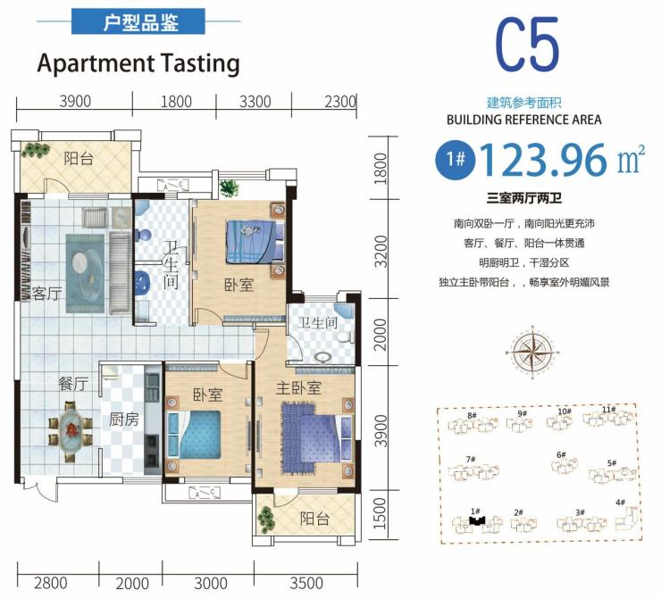 户型鉴赏| 蓝天新城好户型让你一见钟情!-仙桃搜狐焦点