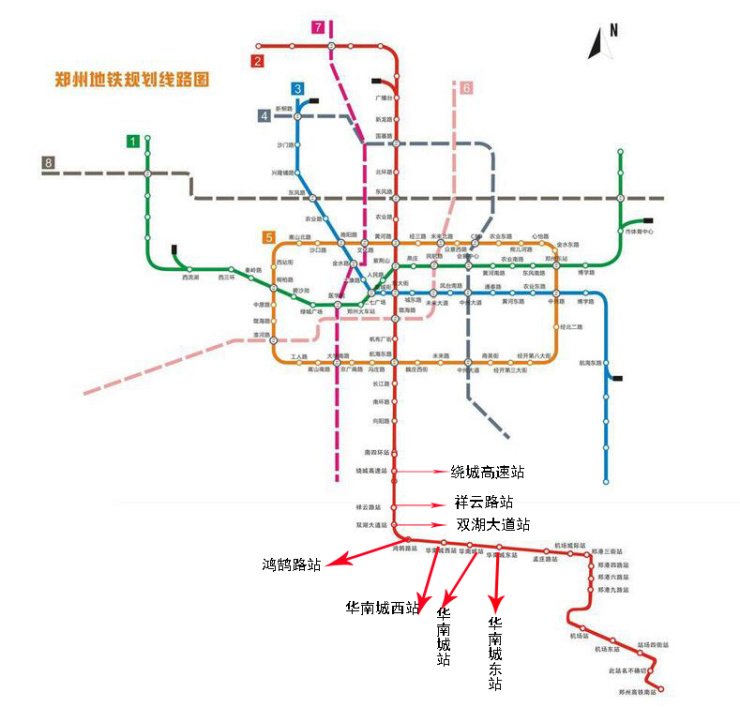 郑州地铁2号规划