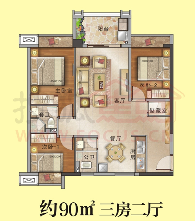 江南星语56-130㎡高清户型图登场 配套k6商业体-汕头搜狐焦点