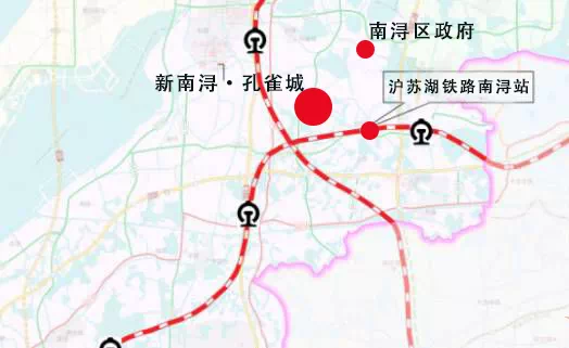 新南浔孔雀城位于区正南位置,紧邻规划中的南浔高铁站,未来将