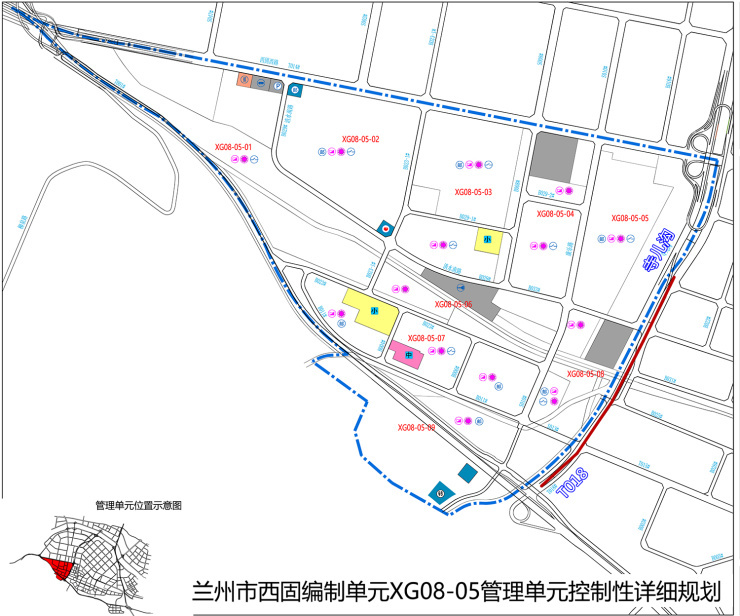 西固寺儿沟附近t018#t020#路设计平面图公示全长1km