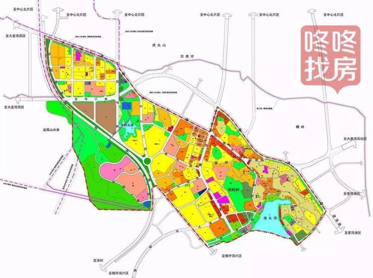 大亚湾中心区最新规划出炉这些楼盘将受益