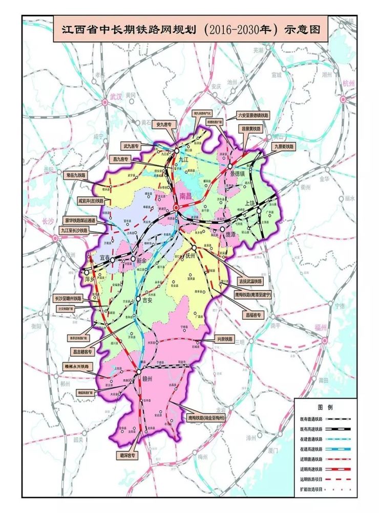 【交通&铁路】赣州铁路建设规划总汇,有你不知道的吗?