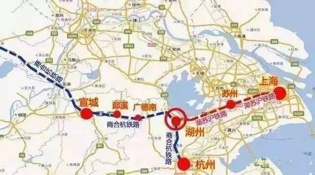 以后上海到湖州只需要1小时左右 从上海虹桥站始发 苏州吴江到湖州