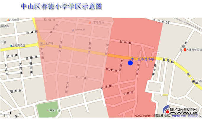 图2009年版大连市中小学学区划分