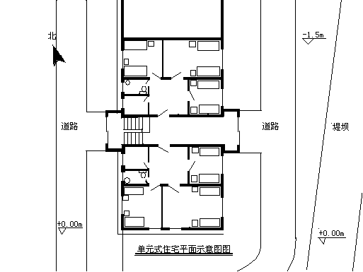 住宅两个单元怎么搭接_老小区住宅单元入户厅(3)