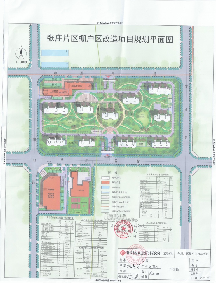 张庄片区棚户区改造项目规划平面图