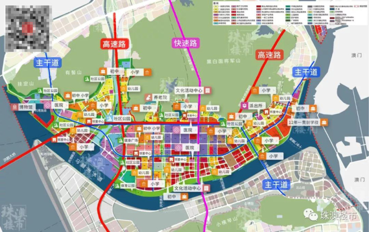 一图看完十字门,保税区,洪湾公共设施配套!-珠海搜狐焦点