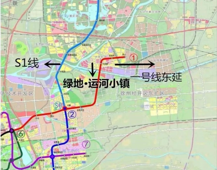 贾汪s1号线地铁线路图图片