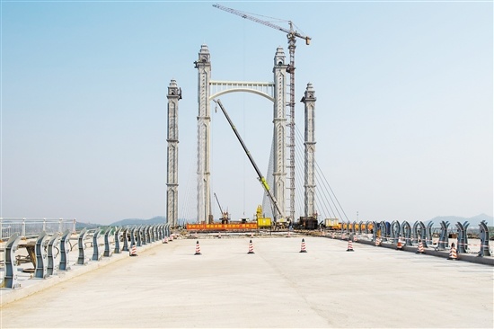开平金山大桥 力争今年建成通车