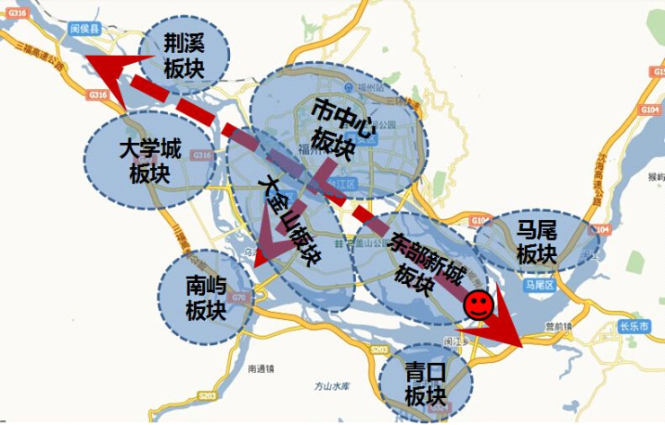 从鳌峰片区到仓山城门,从南迁再到东迁,历经数年,福州政务中心选址