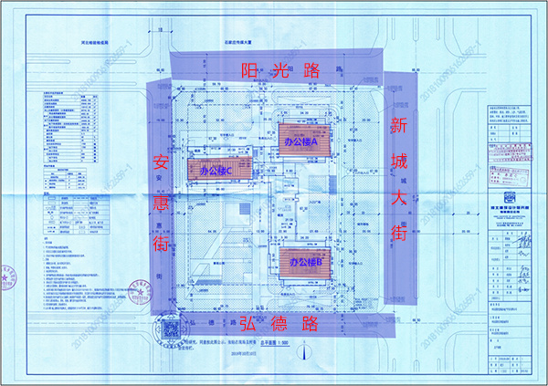 河北国控总部基地项目规划公示占地超60亩拟建三栋办公楼