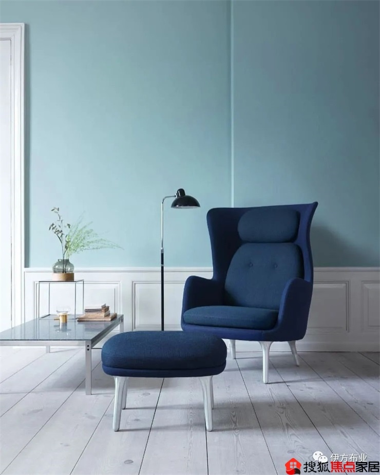 伊方布业蒂芙尼蓝极简静谧