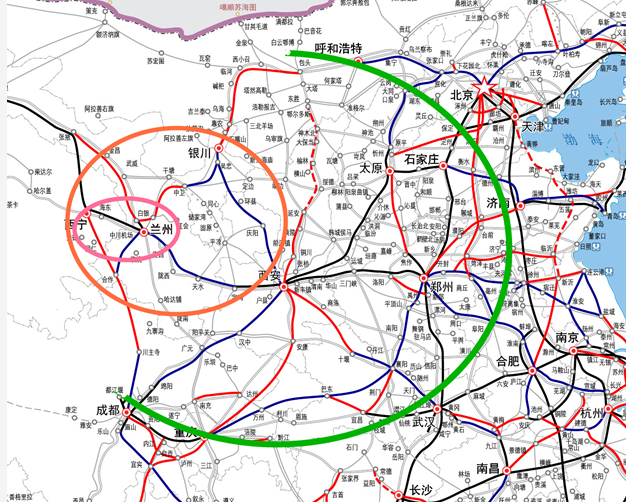 大兰州城际铁路网整体规划出炉 将形成1221路网格局