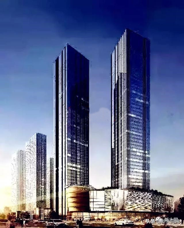 大同魏都大道华宇百花谷157m双子大楼打造大同新地标