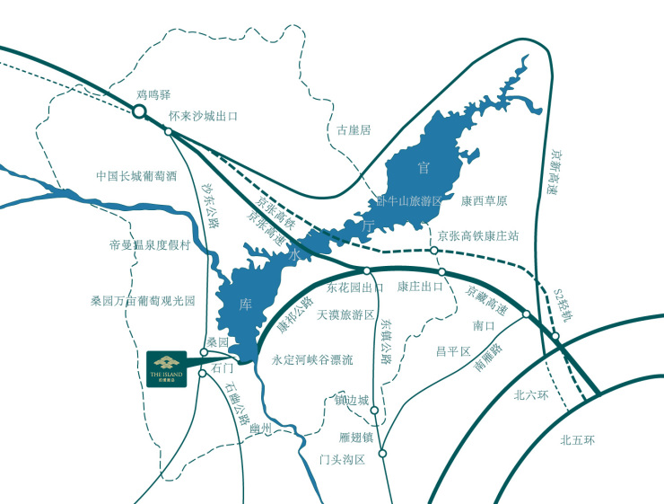 官厅水库地图图片