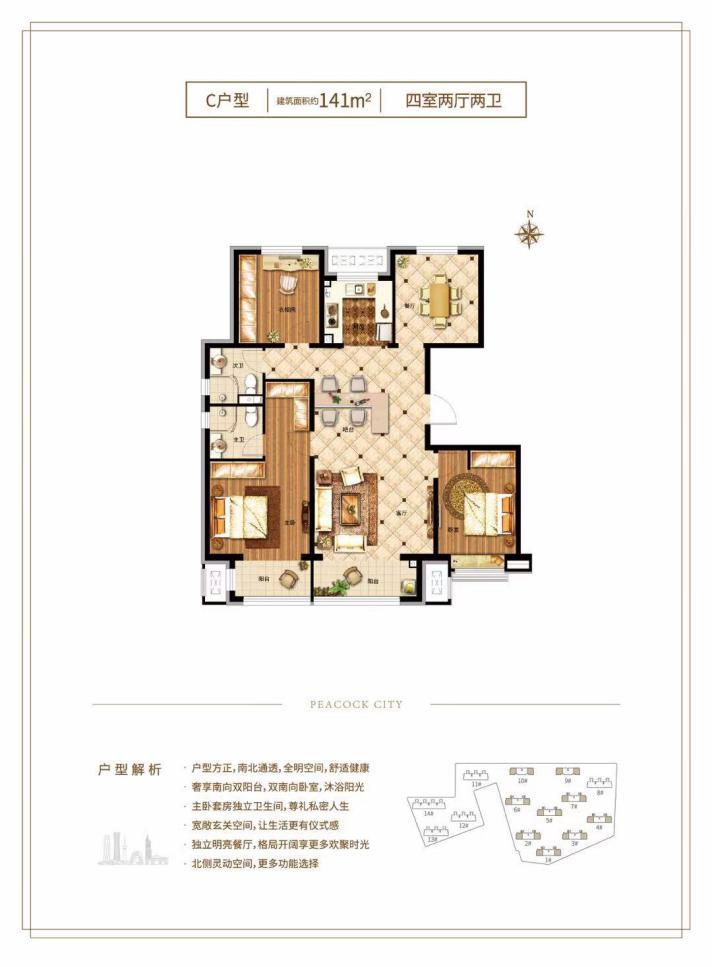 潮白河·孔雀城瑞泽学府 | 141㎡一个字解读【大户型】的幸