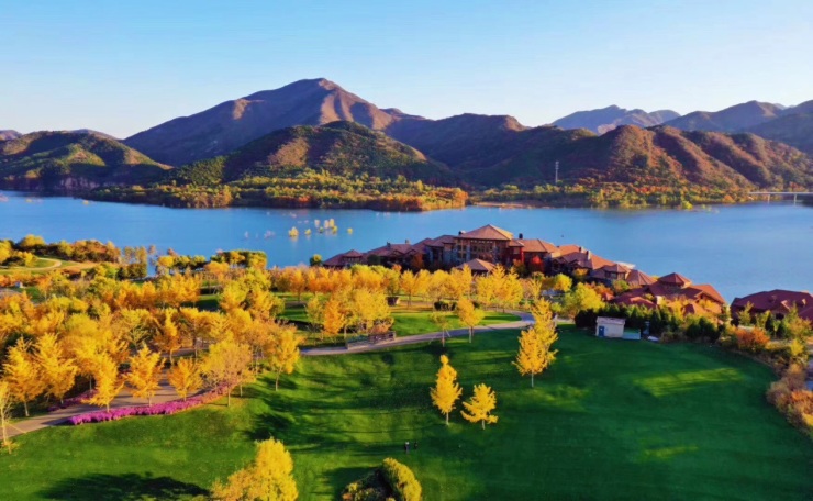 平谷2020世界休闲大会主场馆金海湖国际会展中心整体亮相