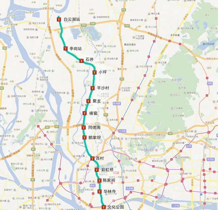广州地铁8号线北延线图片