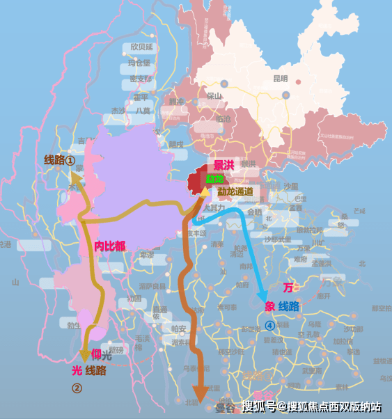 勐龙镇地图图片