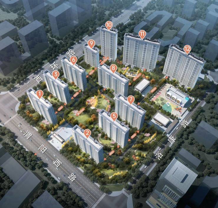泛亚电竞西安(金域华庭)楼盘首页建面约109-247㎡物业公司在售户型园林景观(图2)