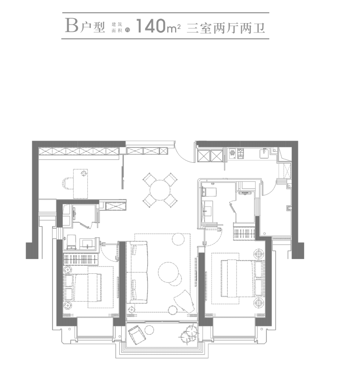 苏河湾户型图片