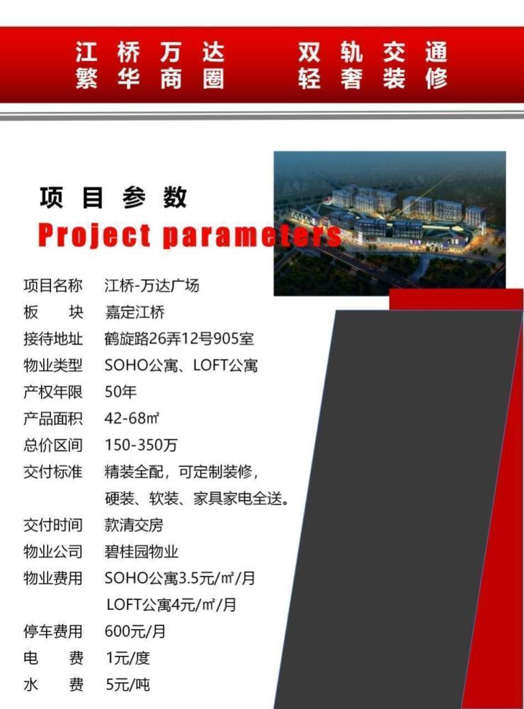 上海江桥万达广场楼盘规划详情,售楼处地址电话,开发商,物业费