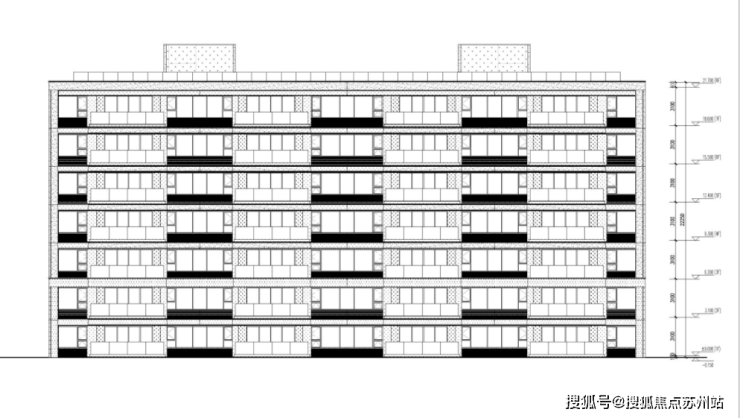 > 本次規劃針對建築外立面做出公示,大面積玻璃加鋁板構成,整體大氣