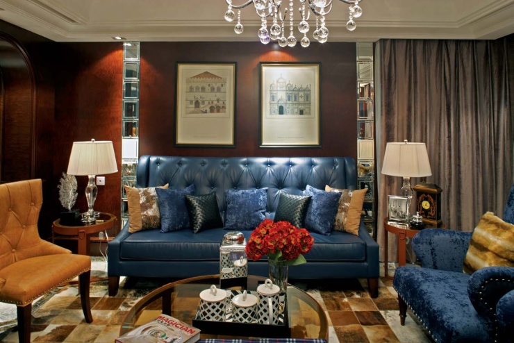 保利凤凰湾高端家庭装修212平新古典欧式风格