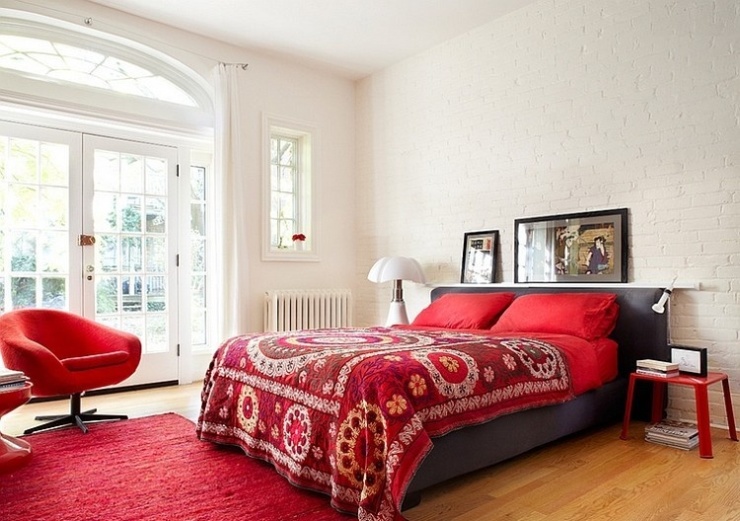 红色卧室,无穷魅力