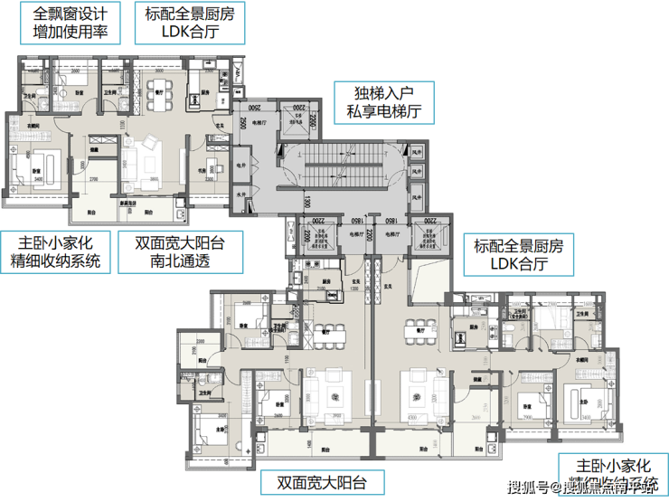 佛山保利珑门户型图图片