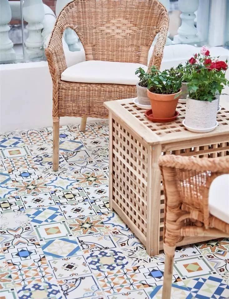 花砖的n种用法,只几片就能出彩