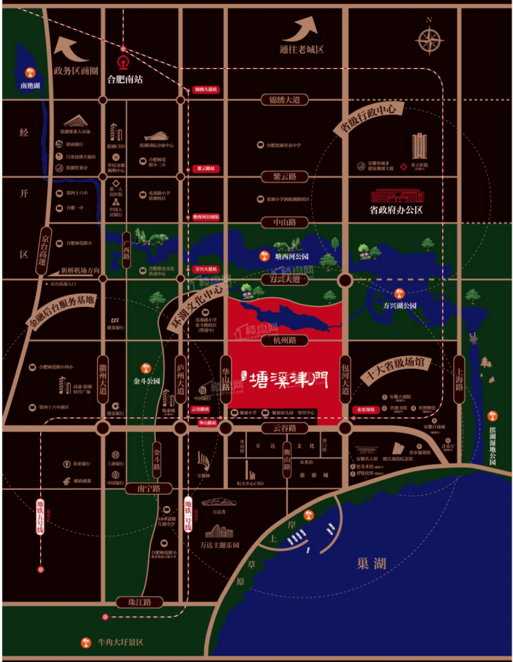 合肥滨湖区在售新楼盘-楼盘位置是否值得买全面介绍(图1)