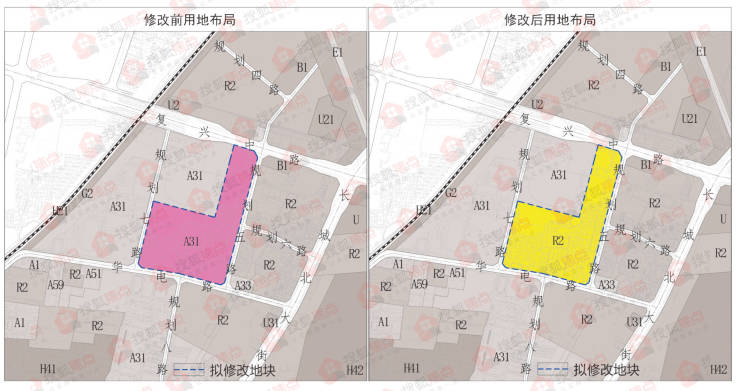 修规丨华电二校东侧地块修改规划,由高等院校用地调为居住用地