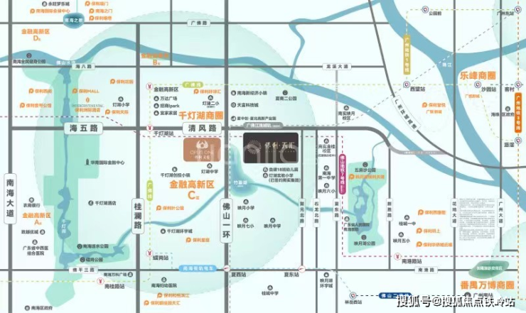 除此以外,保利天匯還緊挨著南海最新規劃的全新公園