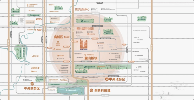 成都麓山国际地图图片