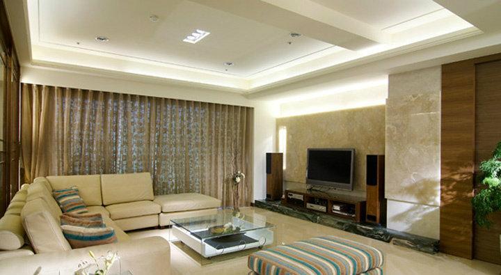 现代富贵风四居室家居客厅装修效果图-西安搜狐焦点