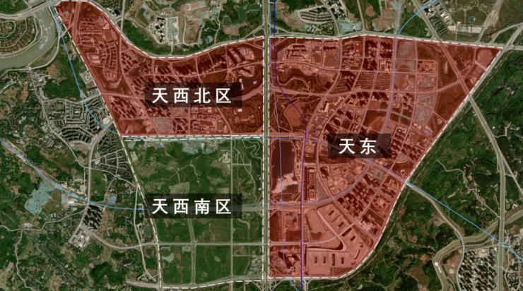 空地主要集中在两个地方,一个是天府前湾,另一个就是天西.