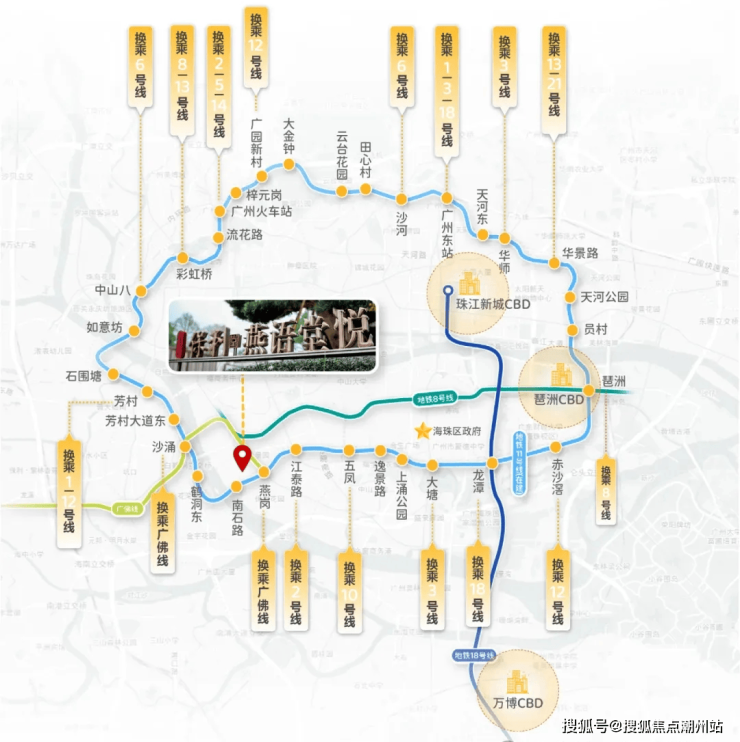 算是双地铁项目了,11号线是广州首条大环线,预计今年底开通,该条线路
