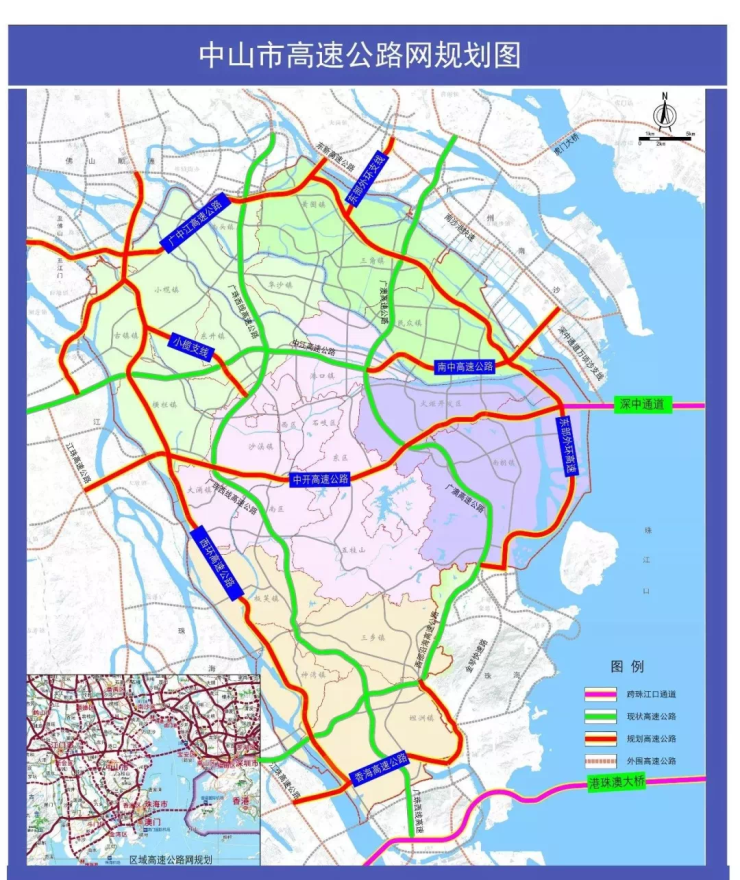 中山西环高速公路(含小榄支线)是我市"四纵五横" 高速中最西边的一纵