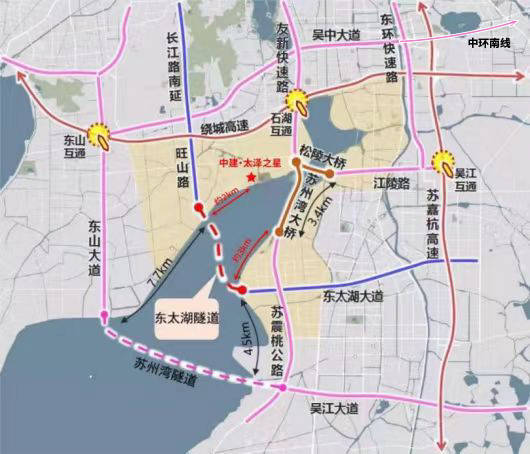 交通示意圖【醫療配套】:三甲醫院 健康護航吳中太湖新城首個三甲資質