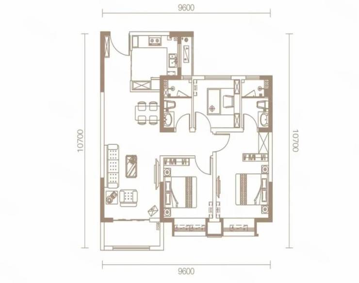 西安(营销中心)崇文尊域万樾府-大型社区-一房一价