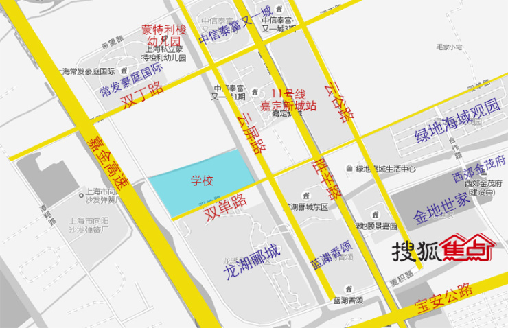 嘉定新城即将新建一所九年制学校 共设67个班