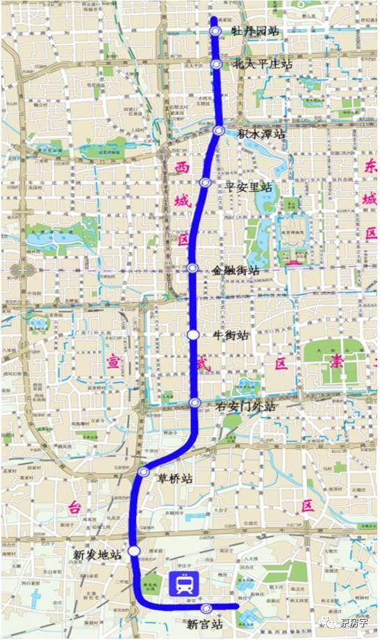 北京地铁19号线规划图片