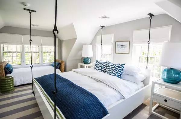 吊床篇 | 令人惊叹的40个卧室装饰悬挂床